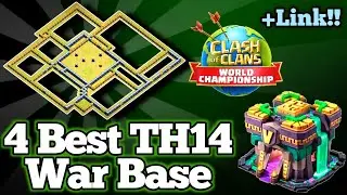 Top 4 Th14 war base link from World championship 2021, Th 14 war base anti 2 star, anti 1 star