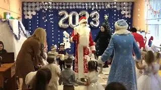 Дед Мороз на Новогоднем Утреннике в ГУО Ясли-сад п. Юбилейный