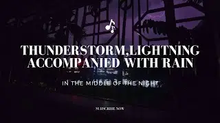 Experience the calming sounds of a nighttime thunderstorm and rain #thunderstormsounds #rainsounds 
