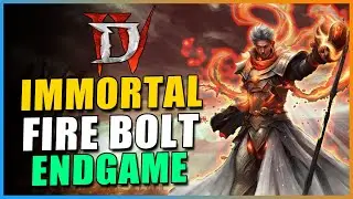 Diablo 4 Season 4 - NEW BEST S-TIER IMMORTAL Firebolt Build To BURN All Content! Pit 100+