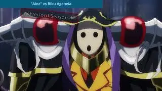 "Ainz" vs Riku The Platinum Dragon Lord | Overlord Season 4 Episode 11