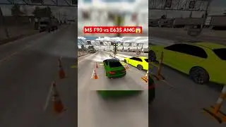 BMW M5 F90 vs Mercedes E63S AMG - Car Parking Multiplayer #shorts