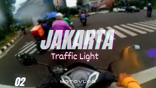 Jakarta Red Light Traffic 02 #motovlog  #asmr #traffic