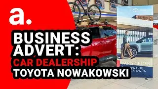 How to promote automotive industry - adFrame Slim for Toyota Nowakowski
