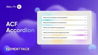 How To Use ACF Accordion| Best Elementor Addons