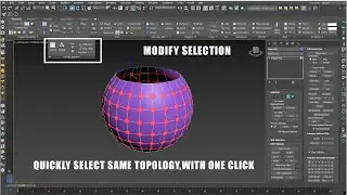 select similar topology or polygons in 3Ds Max/ Modify Selection/ loop selection