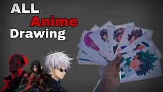 My All Anime Drawing //  Art Tour VIDEO 🎨