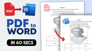 How To Convert PDF to Word, PDF to DOCX | PDF Converter 