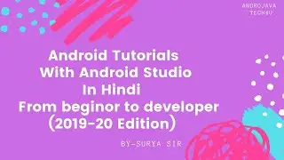 Android Studio Tutorial For Beginners - 78 | WebService |  API Integration |Database (2019 Edition)