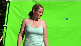 Single Mark Tracking green screen footage
