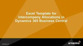 BC Excel Templates for Intercompany Transactions in Business Central