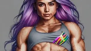 fbb iFbb pro Bahar Ayra female bodybuilding 2023 girls with muscles flexing HERBICEPS lift carry