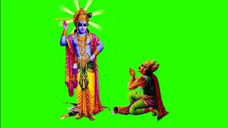 Bhagwan Krishna and Arjun Green Screen Efect, Green Screen efect for video editing