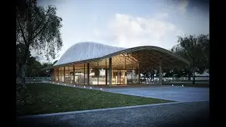 Post Production Breakdown Photoshop  Royal Landscapes Visitor Centre Concept Exterior  (2012)