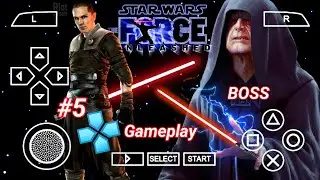 Star Wars The Force Unleashed BOSS PSP Emulator Gameplay #5