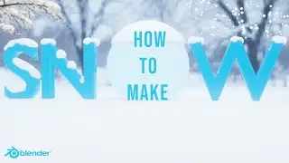 How To Easily Make snow on models in blender (Free Add-on)