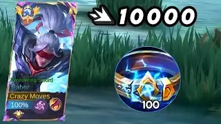 SABER THUNDERBELTS IS TO TANKY IN LATEGAME!!😱 | SABER BEST BUILD FOR 2024! (100%) BROKEN!)