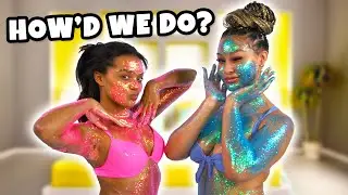 WE COVERED OUR WHOLE BODY IN GLITTER!!