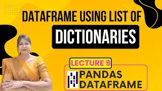 Create Pandas DataFrame Using List of Dictionaries|Python Pandas Tutorial for Beginners 