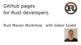 GitHub pages for Rust developers