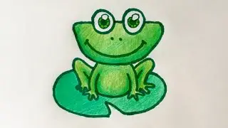 TATLI KURBAĞA ÇİZİMİ 🐸🫧 nasıl kolay kurbağa çizilir? Kolay çizimler çizim dünyası