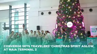 Converge sets travelers’ Christmas spirit aglow at NAIA Terminal 3