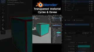 How to make a transparent material in Blender Cycles And Eevee 