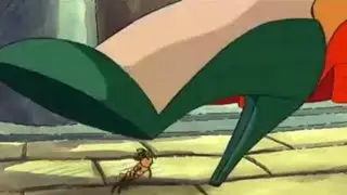 Cartoon Giantess - Heels and Sandaled Foot (Arthur)