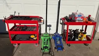 Harbor Freight US General Red Service Carts Setup