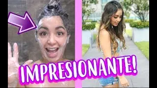 ME BAÑO FRENTE A USTEDES Y MI RUTINA DE CABELLO *ME HABIAN BORRADO ESTE VIDEO*