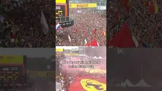 The Tifosi know how to party! #f1 #formula1 #ferrari #tifosi #motorsport #italy #monza