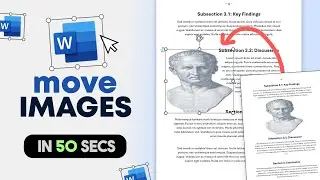 How to MOVE Picture in Word - Freely Move Image