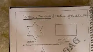 Order of rotational symmetry of 2D shapes using tracing papers