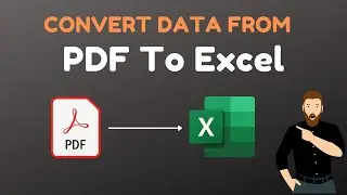 How to Convert PDF data to Excel 