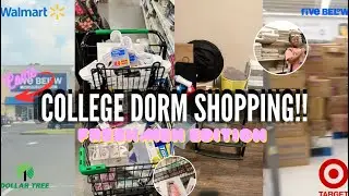 COME DORM SHOPPING WITH ME 🛒 | freshman edition| room decor, school supplies, cleaning supplies 🩷