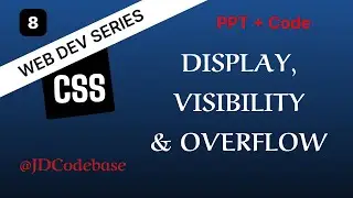 Display, Visibility & Overflow – CSS Tutorial for Beginners | Web Development Series | JDCodebase