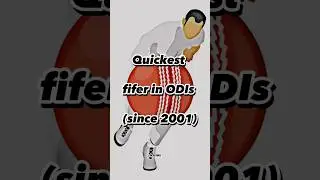 Quickest fifer in ODIs (since 2001) #shorts #viral #icc #cricket #wicket #youtubeshorts #shortvideo