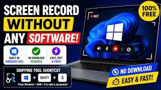 How to Screen Record Without Any Software Windows Built In Method
