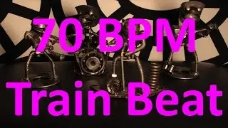 70 BPM - Train Beat Country Rock - 4/4 Drum Track - Metronome - Drum Beat