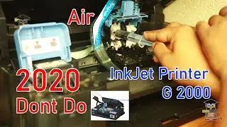 Air remove Fix 2020,  Lock down, canon G2000 ink air in pipe, PIXMA G2000,  G2010, G3000 All Injet