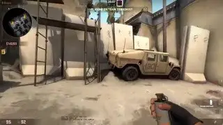 (Dust2 Smoke) B-Tunnel smoke from mid