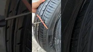 Car Tubeless Tyre Side Puncture Repair | Screw Damage Fixed with Tubeless Kit 🔧🚗