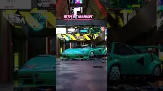 Hover Countach 2074. #outrun #retrowave #80s #blender3d #lamborghini
