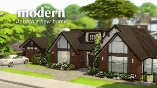 Mom + 2 Teenagers Modern Contemporary Home | Sims 4