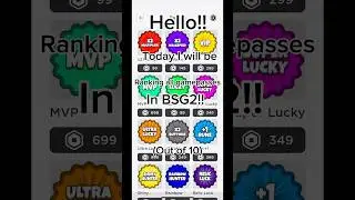 Ranking all game passes in bsg2