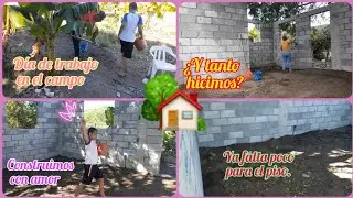 Ya está el relleno del piso. Avances del paso a paso de la construcción en el campo. Nuestra casa.