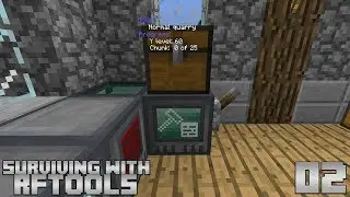 Surviving With RFTools :: E02 - Using The Builder As A Quarry