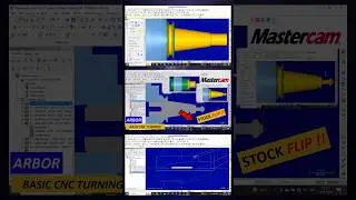 Spesial Flip Stock Mastercam Full Video ➡️ @mychanicalid #short #shortvideo #mastercam  #cncturning