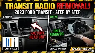2023 Ford Transit 350 How to remove the radio step by step