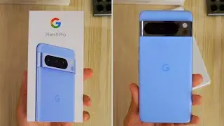Google Pixel 8 Pro in Bay Blue Unboxing!